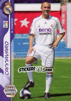 Sticker Cannavaro - Liga 2006-2007. Megacracks n. 455 - Panini