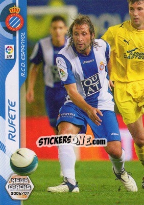 Cromo Rufete - Liga 2006-2007. Megacracks - Panini