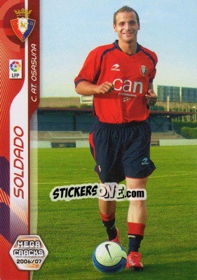 Sticker Soldado - Liga 2006-2007. Megacracks - Panini