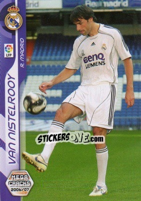 Cromo Van Nistelrooy - Liga 2006-2007. Megacracks - Panini