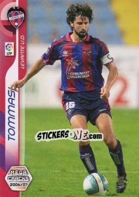 Sticker Damiano Tommasi - Liga 2006-2007. Megacracks n. 472 - Panini