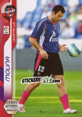 Sticker Molina - Liga 2006-2007. Megacracks - Panini