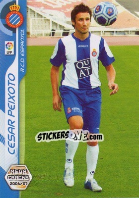 Figurina Cesar Peixoto - Liga 2006-2007. Megacracks - Panini