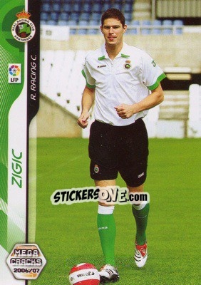 Sticker Zigic - Liga 2006-2007. Megacracks - Panini