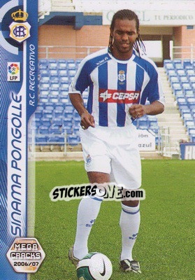 Sticker Sinama Pongolle - Liga 2006-2007. Megacracks n. 495 - Panini