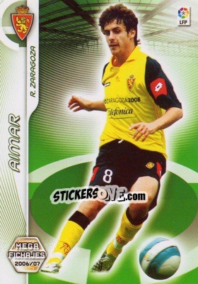Sticker Aimar - Liga 2006-2007. Megacracks n. 497 - Panini
