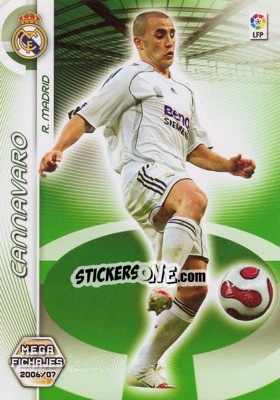 Sticker Cannavaro - Liga 2006-2007. Megacracks - Panini
