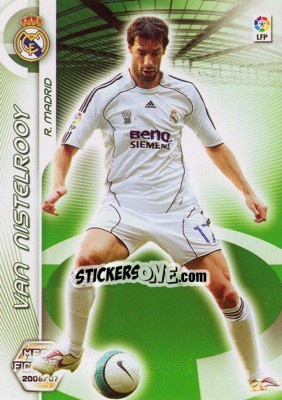 Sticker Van Nistelrooy - Liga 2006-2007. Megacracks - Panini