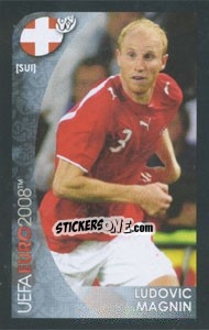 Sticker Ludovic Magnin - UEFA Euro Austria-Switzerland 2008. Mini sticker-set - Panini