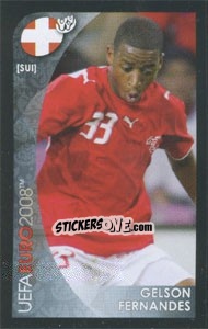 Sticker Gelson Fernandes - UEFA Euro Austria-Switzerland 2008. Mini sticker-set n. 10 - Panini