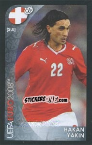 Sticker Hakan Yakin - UEFA Euro Austria-Switzerland 2008. Mini sticker-set - Panini