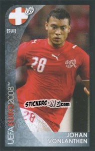 Sticker Johan Vonlanthen - UEFA Euro Austria-Switzerland 2008. Mini sticker-set - Panini