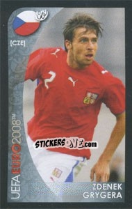 Sticker Zdenek Grygera - UEFA Euro Austria-Switzerland 2008. Mini sticker-set - Panini