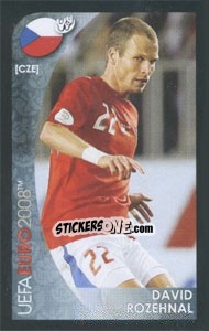 Cromo David Rozehnal - UEFA Euro Austria-Switzerland 2008. Mini sticker-set - Panini