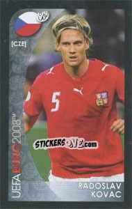Cromo Radoslav Kovac - UEFA Euro Austria-Switzerland 2008. Mini sticker-set - Panini