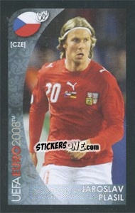 Cromo Jaroslav Plasil - UEFA Euro Austria-Switzerland 2008. Mini sticker-set - Panini