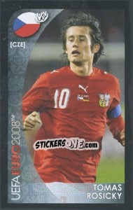 Cromo Tomas Rosicky - UEFA Euro Austria-Switzerland 2008. Mini sticker-set - Panini
