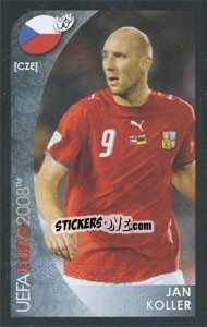 Sticker Jan Koller - UEFA Euro Austria-Switzerland 2008. Mini sticker-set n. 26 - Panini