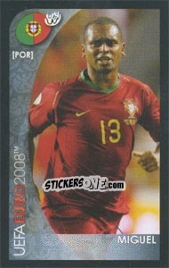 Figurina Miguel - UEFA Euro Austria-Switzerland 2008. Mini sticker-set n. 28 - Panini