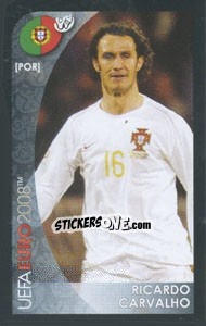 Cromo Ricardo Carvalho - UEFA Euro Austria-Switzerland 2008. Mini sticker-set - Panini