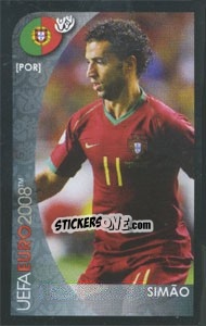 Sticker Simão - UEFA Euro Austria-Switzerland 2008. Mini sticker-set n. 35 - Panini