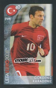 Sticker Gökdeniz Karadeniz - UEFA Euro Austria-Switzerland 2008. Mini sticker-set - Panini