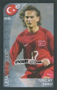 Cromo Tuncay Sanli - UEFA Euro Austria-Switzerland 2008. Mini sticker-set - Panini