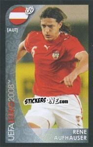 Sticker Rene Aufhauser - UEFA Euro Austria-Switzerland 2008. Mini sticker-set n. 55 - Panini