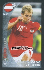 Sticker Andreas Ivanschitz - UEFA Euro Austria-Switzerland 2008. Mini sticker-set - Panini