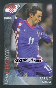 Sticker Darijo Srna - UEFA Euro Austria-Switzerland 2008. Mini sticker-set - Panini