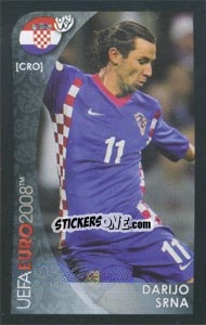 Sticker Darijo Srna - UEFA Euro Austria-Switzerland 2008. Mini sticker-set n. 66 - Panini