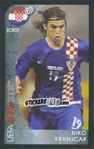 Sticker Niko Kranjcar - UEFA Euro Austria-Switzerland 2008. Mini sticker-set n. 68 - Panini