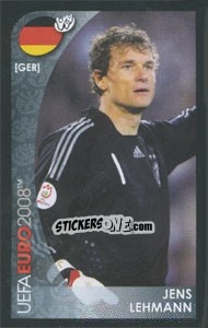 Sticker Jens Lehmann - UEFA Euro Austria-Switzerland 2008. Mini sticker-set - Panini