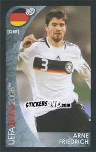 Cromo Arne Friedrich - UEFA Euro Austria-Switzerland 2008. Mini sticker-set - Panini