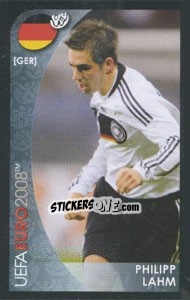 Sticker Philipp Lahm - UEFA Euro Austria-Switzerland 2008. Mini sticker-set n. 75 - Panini