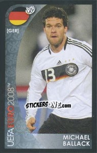 Figurina Michael Ballack - UEFA Euro Austria-Switzerland 2008. Mini sticker-set - Panini