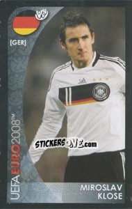 Cromo Miroslav Klose - UEFA Euro Austria-Switzerland 2008. Mini sticker-set - Panini