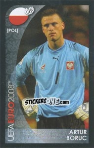 Cromo Artur Boruc - UEFA Euro Austria-Switzerland 2008. Mini sticker-set - Panini