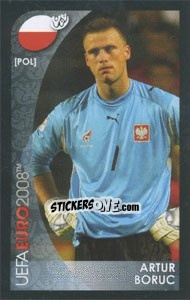 Sticker Artur Boruc - UEFA Euro Austria-Switzerland 2008. Mini sticker-set n. 82 - Panini