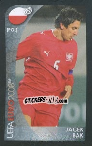 Cromo Jacek Bak - UEFA Euro Austria-Switzerland 2008. Mini sticker-set - Panini