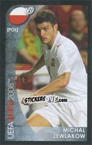 Figurina Michal Zewlakow - UEFA Euro Austria-Switzerland 2008. Mini sticker-set - Panini