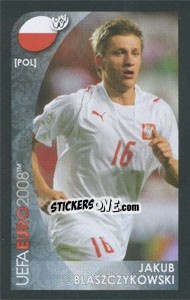 Cromo Jakub Blaszczykowski - UEFA Euro Austria-Switzerland 2008. Mini sticker-set - Panini