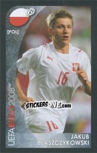 Sticker Jakub Blaszczykowski - UEFA Euro Austria-Switzerland 2008. Mini sticker-set n. 87 - Panini