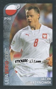 Cromo Jacek Krzynowek - UEFA Euro Austria-Switzerland 2008. Mini sticker-set - Panini