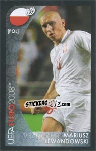 Cromo Mariusz Lewandowski - UEFA Euro Austria-Switzerland 2008. Mini sticker-set n. 89 - Panini