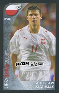 Sticker Radoslaw Matusiak - UEFA Euro Austria-Switzerland 2008. Mini sticker-set n. 91 - Panini
