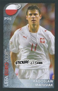 Figurina Radoslaw Matusiak - UEFA Euro Austria-Switzerland 2008. Mini sticker-set - Panini