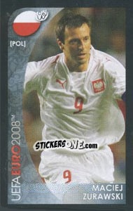Sticker Maciej Zurawski - UEFA Euro Austria-Switzerland 2008. Mini sticker-set n. 92 - Panini