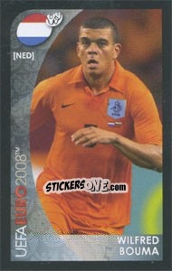 Sticker Wilfred Bouma - UEFA Euro Austria-Switzerland 2008. Mini sticker-set - Panini