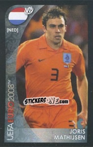 Cromo Joris Mathijsen - UEFA Euro Austria-Switzerland 2008. Mini sticker-set - Panini